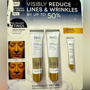 Roc Retinol Correxion Night Cream 2pk w/ bonus eye cream!!